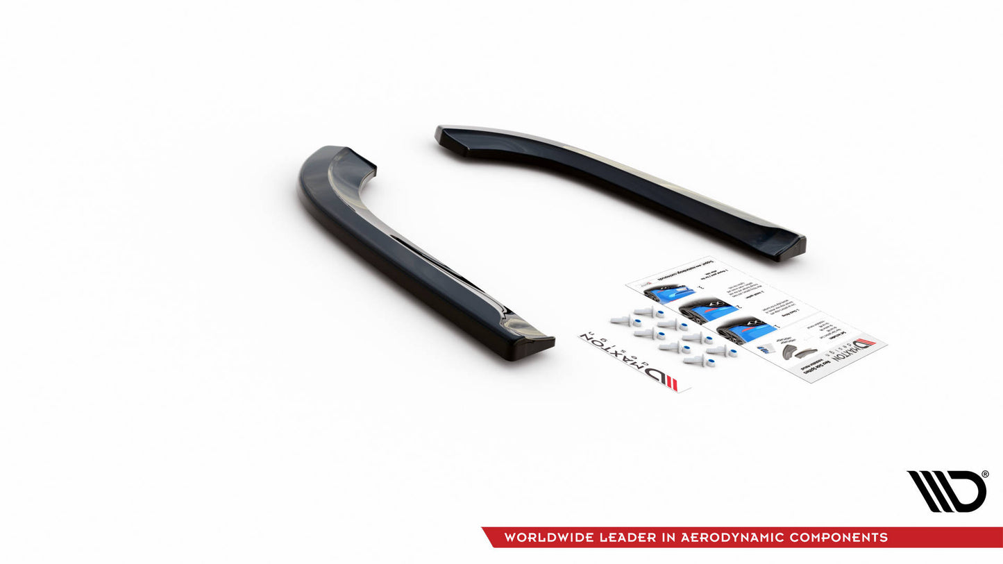 Heck Ansatz Flaps Diffusor für Dodge Durango RT Mk3 schwarz matt