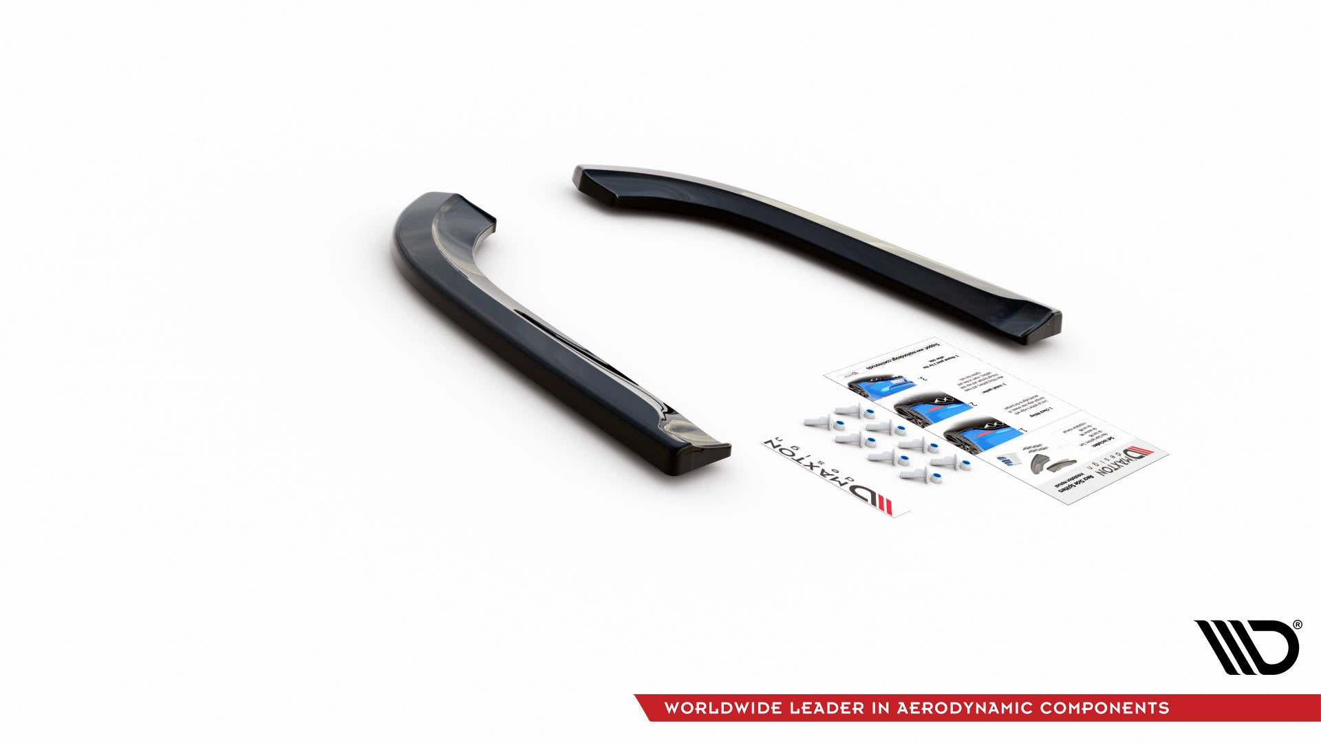 Heck Ansatz Flaps Diffusor für Dodge Durango RT Mk3 Carbon Look