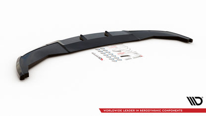 Front Ansatz V.1 für BMW 7 M-Paket F01 schwarz matt
