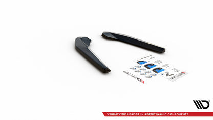 Heck Ansatz Flaps Diffusor für BMW X1 M-Paket F48 Carbon Look