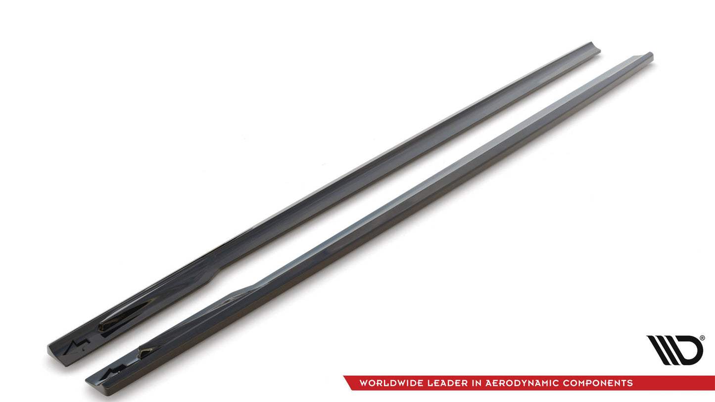 Seitenschweller Ansatz für V.1 für BMW 4er Gran Coupe M-Paket G26 Carbon Look
