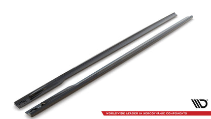 Seitenschweller Ansatz für V.1 für BMW 4er Gran Coupe M-Paket G26 Carbon Look