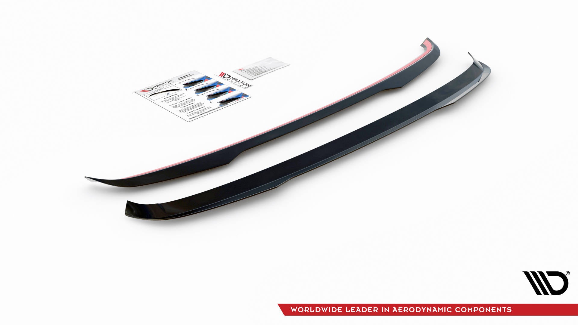 Spoiler CAP für Volkswagen Tiguan Mk2 schwarz matt