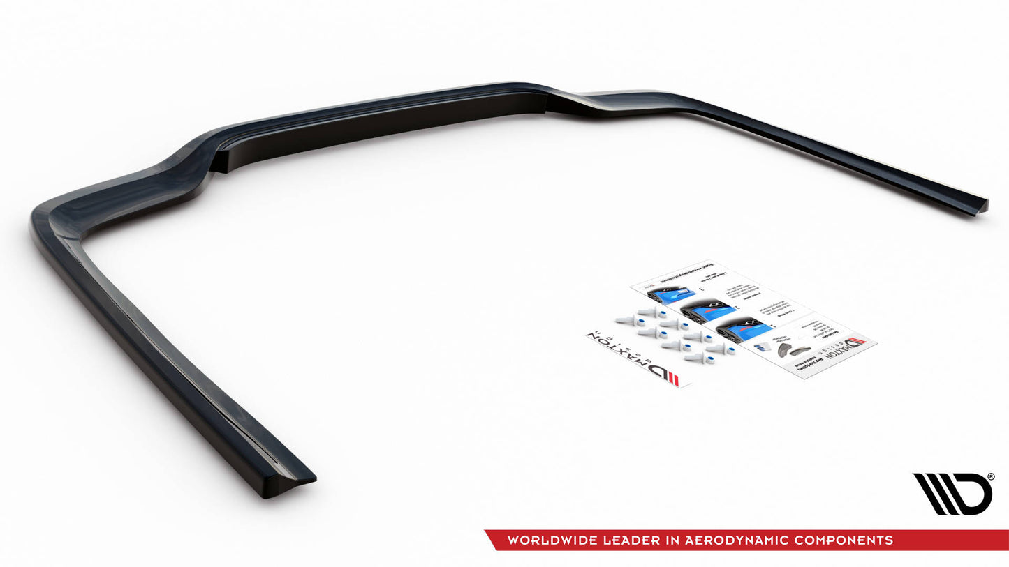 Mittlerer Diffusor Heck Ansatz DTM Look für Mercedes-Benz E AMG-Line Limousine W212 Facelift Carbon Look