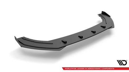 Street Pro Front Ansatz für +Flaps für Seat Leon FR Mk4 schwarz Hochglanz