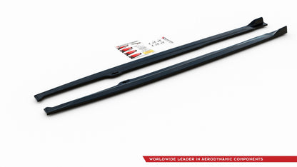 Seitenschweller Ansatz für Toyota Corolla XII Hatchback schwarz Hochglanz