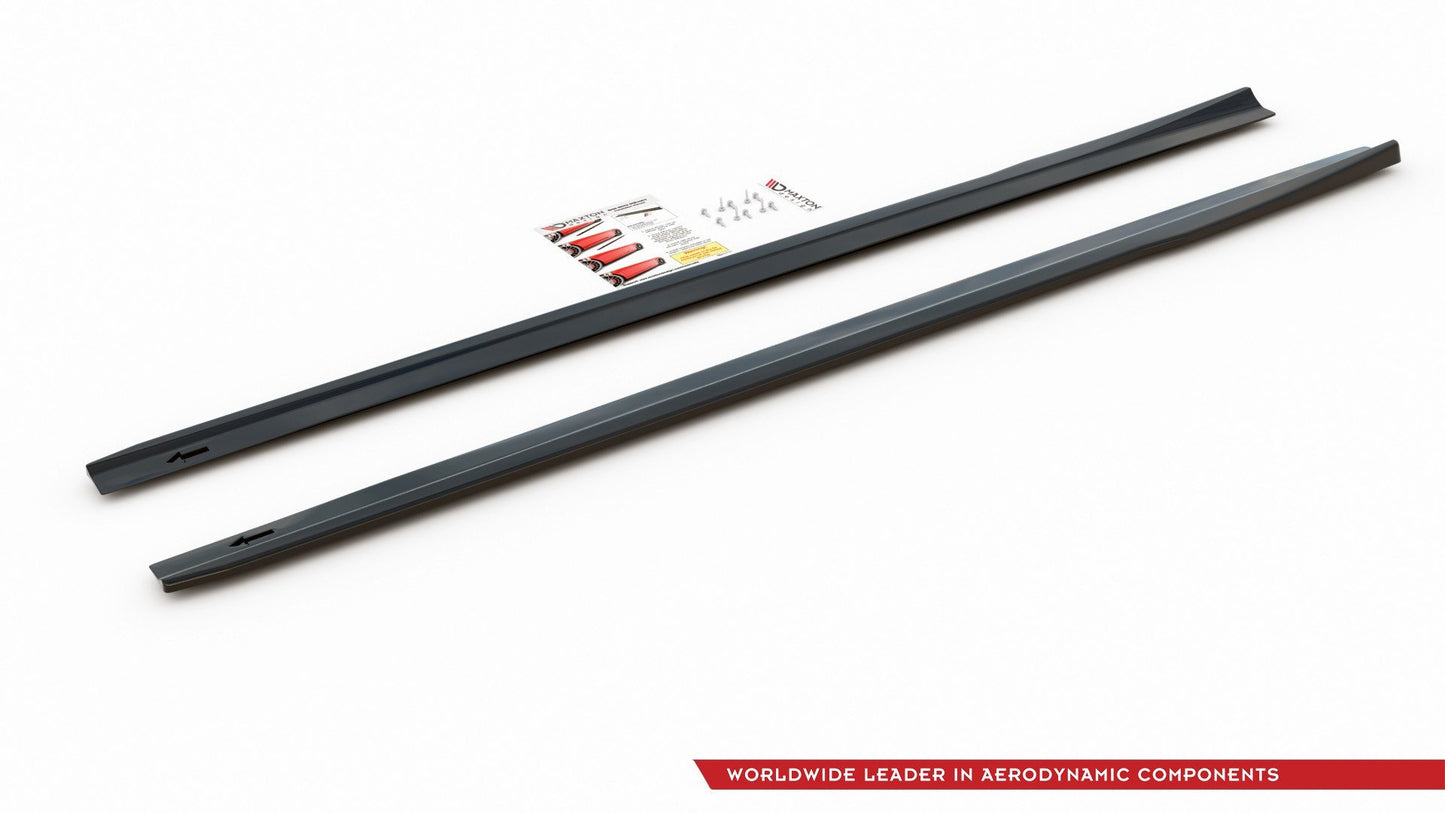 Seitenschweller Ansatz für V.1 für  Mercedes A35 AMG / AMG-Line W177  Carbon Look