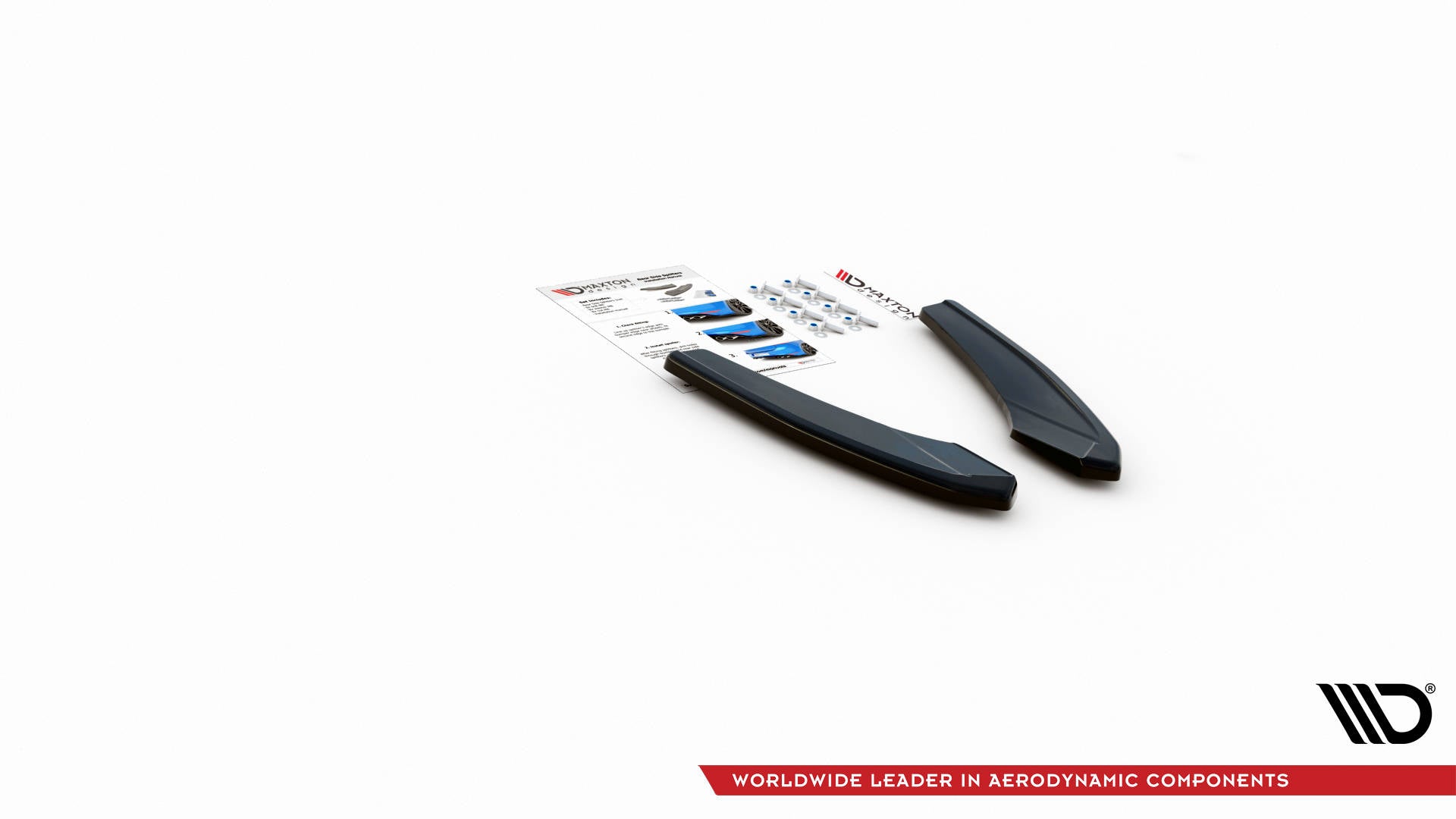 Heck Ansatz Flaps Diffusor für Audi S3 Limousine 8Y schwarz Hochglanz