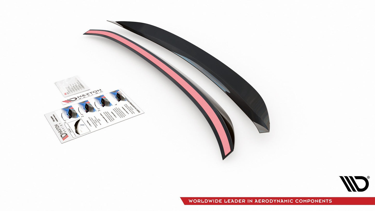 Spoiler CAP für Ford Mondeo Liftback Mk5 Facelift schwarz Hochglanz