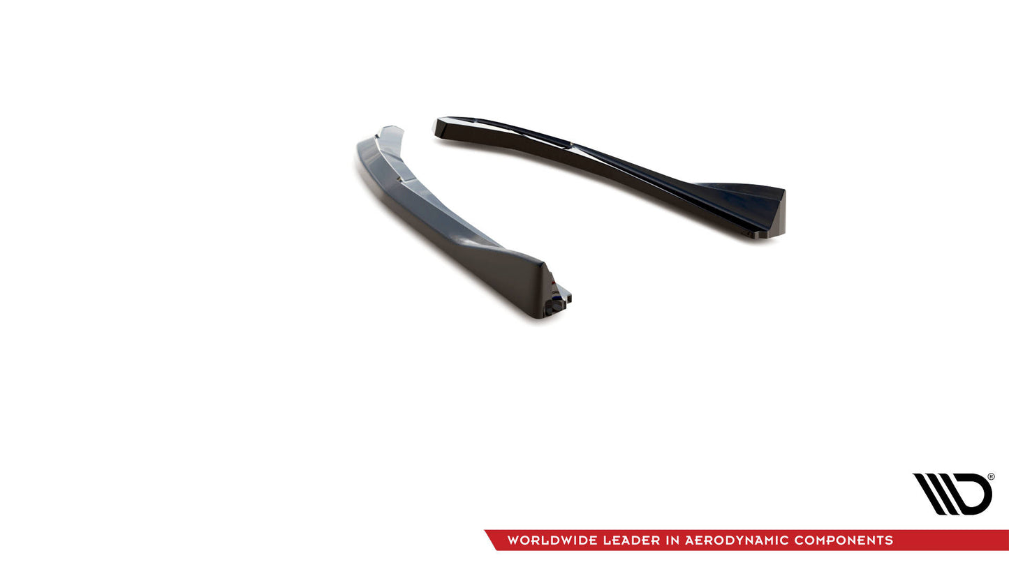 Heck Ansatz Flaps Diffusor V.2 für BMW 4er Gran Coupe M-Paket G26 schwarz Hochglanz
