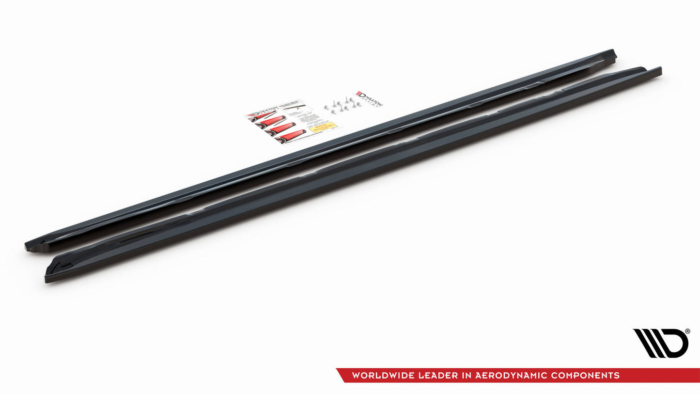Seitenschweller Ansatz für Peugeot 508 GT Mk1 Facelift schwarz matt
