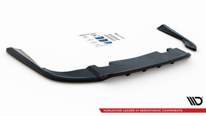 Mittlerer Diffusor Heck Ansatz DTM Look für Volvo V90 Mk2 schwarz Hochglanz