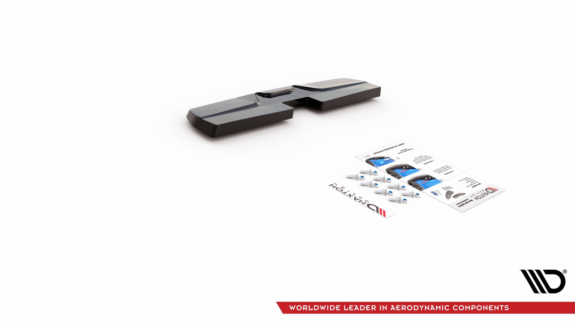 Mittlerer Diffusor Heck Ansatz für Nissan 370Z Nismo Facelift schwarz Hochglanz