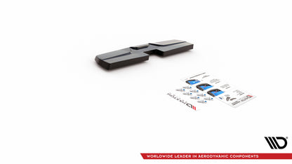 Mittlerer Diffusor Heck Ansatz für Nissan 370Z Nismo Facelift schwarz Hochglanz