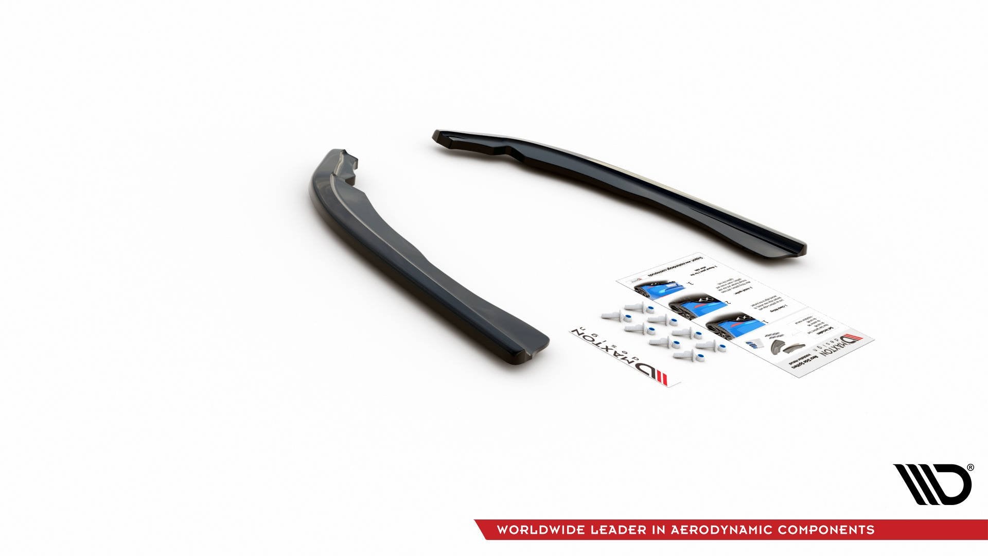 Heck Ansatz Flaps Diffusor V.1 für BMW 4er M-Paket G22 schwarz Hochglanz