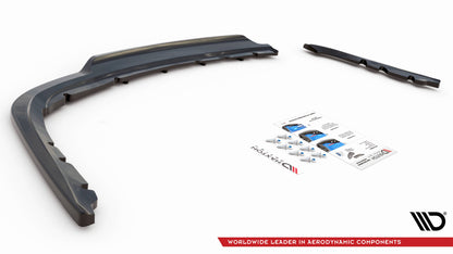 Mittlerer Diffusor Heck Ansatz DTM Look für BMW 3er Limousine E90 schwarz matt