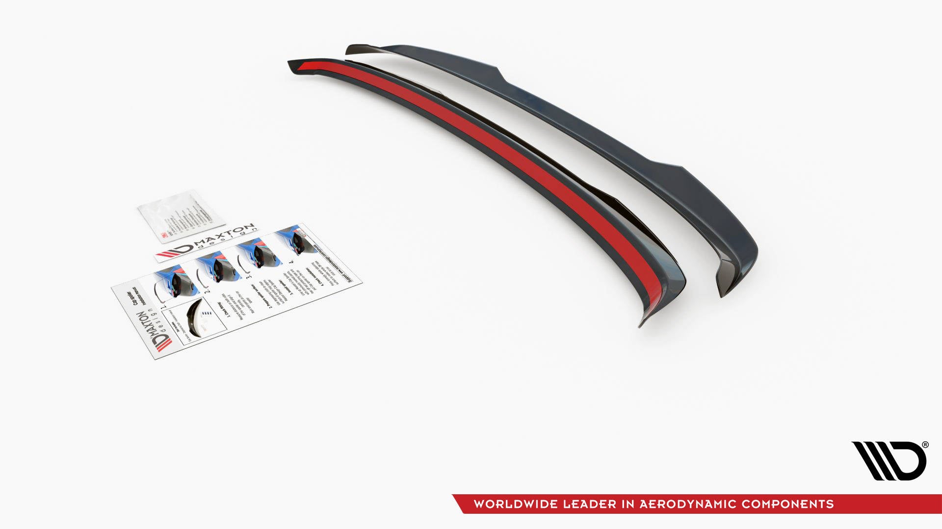 Spoiler CAP für Volvo V60 R-Design Mk2 schwarz Hochglanz