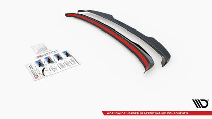 Spoiler CAP für Volvo V60 R-Design Mk2 schwarz Hochglanz