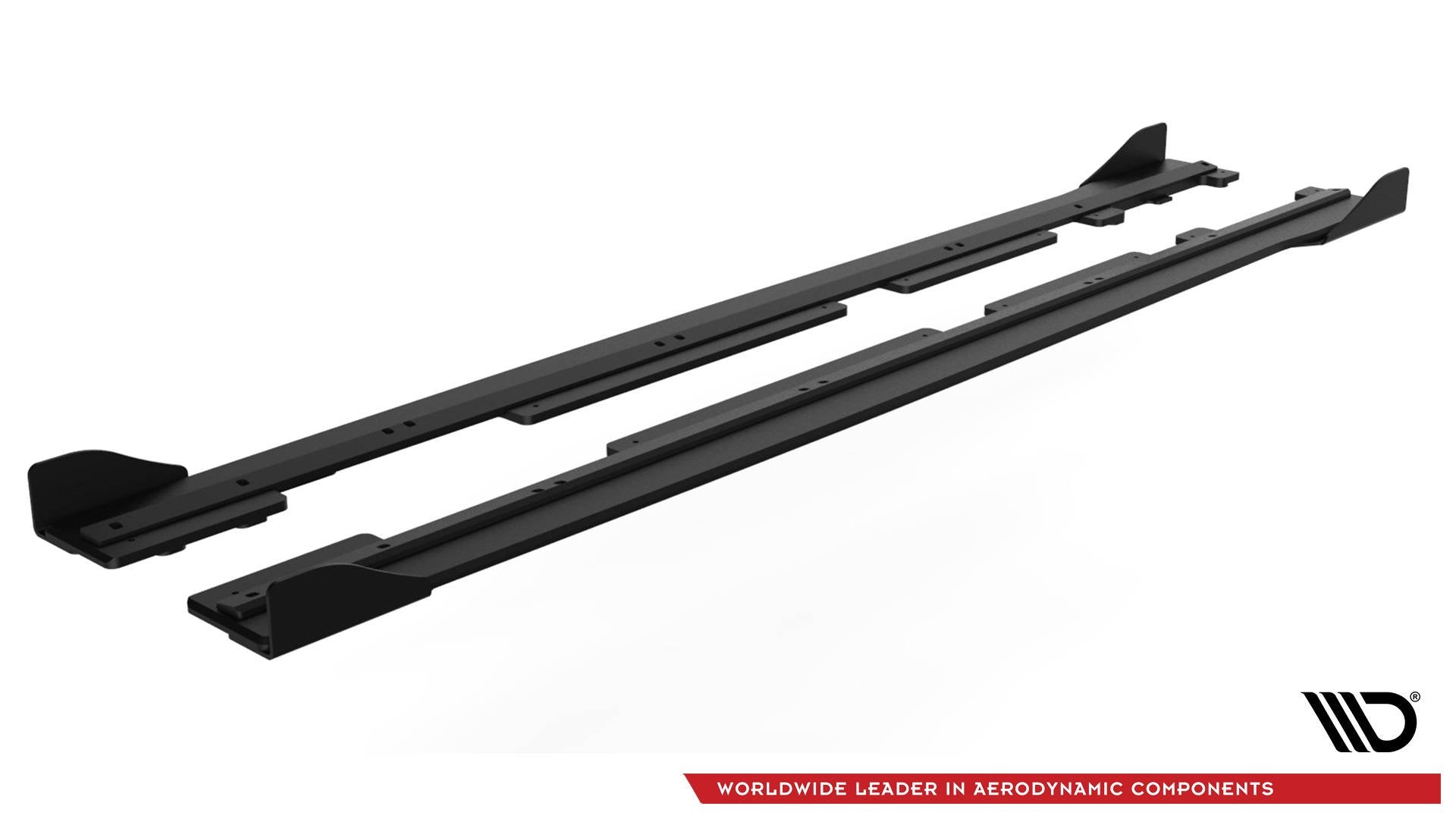 Robuste Racing Seitenschweller Ansatz für für + Front Stoßstangen Racing Flaps passend für Ford Fiesta Mk8 ST / ST-Line sc...