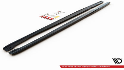 Seitenschweller Ansatz für V.2 für Audi RS6 C7 Carbon Look