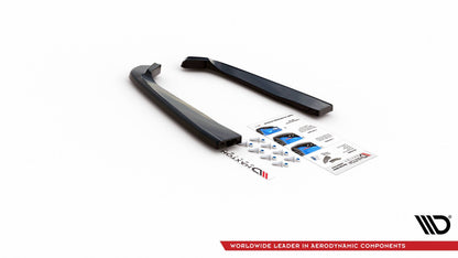 Heck Ansatz Flaps Diffusor für Ford Mustang Mk. 6 Facelift schwarz matt