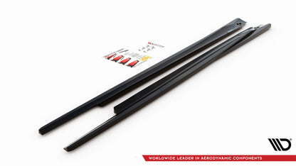 Seitenschweller Ansatz für Opel Astra GTC OPC-Line J schwarz matt