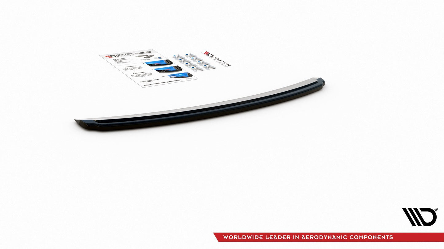 Mittlerer Diffusor Heck Ansatz für Audi S4 / A4 S-Line B8 Limousine Carbon Look