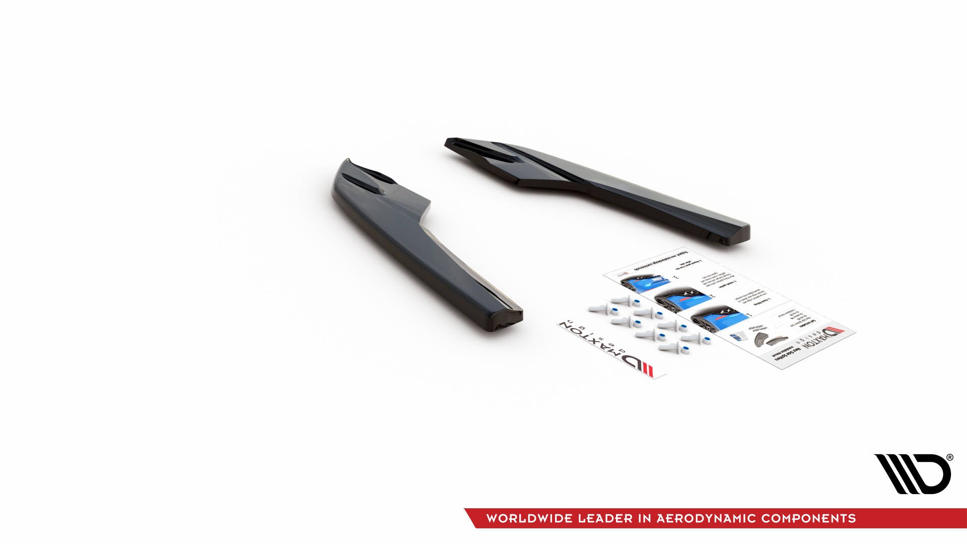 Heck Ansatz Flaps Diffusor für Audi S3 Limousine 8V schwarz matt