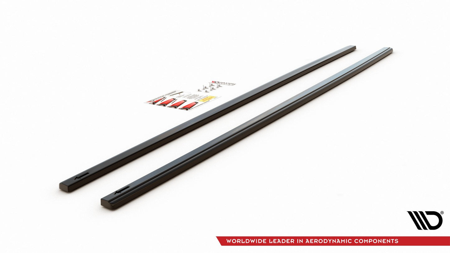 Seitenschweller Ansatz für V.2 für VW Golf 7 GTI (verengen) schwarz matt