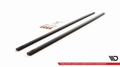 Seitenschweller Ansatz für V.2 für VW Golf 7 GTI (verengen) schwarz matt