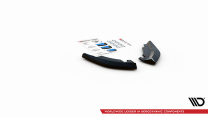 Heck Ansatz Flaps Diffusor für Volkswagen T-Roc Mk1 Carbon Look