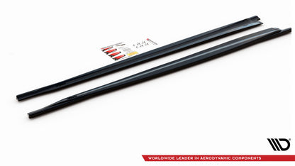 Seitenschweller Ansatz für BMW X5 M F15 schwarz matt