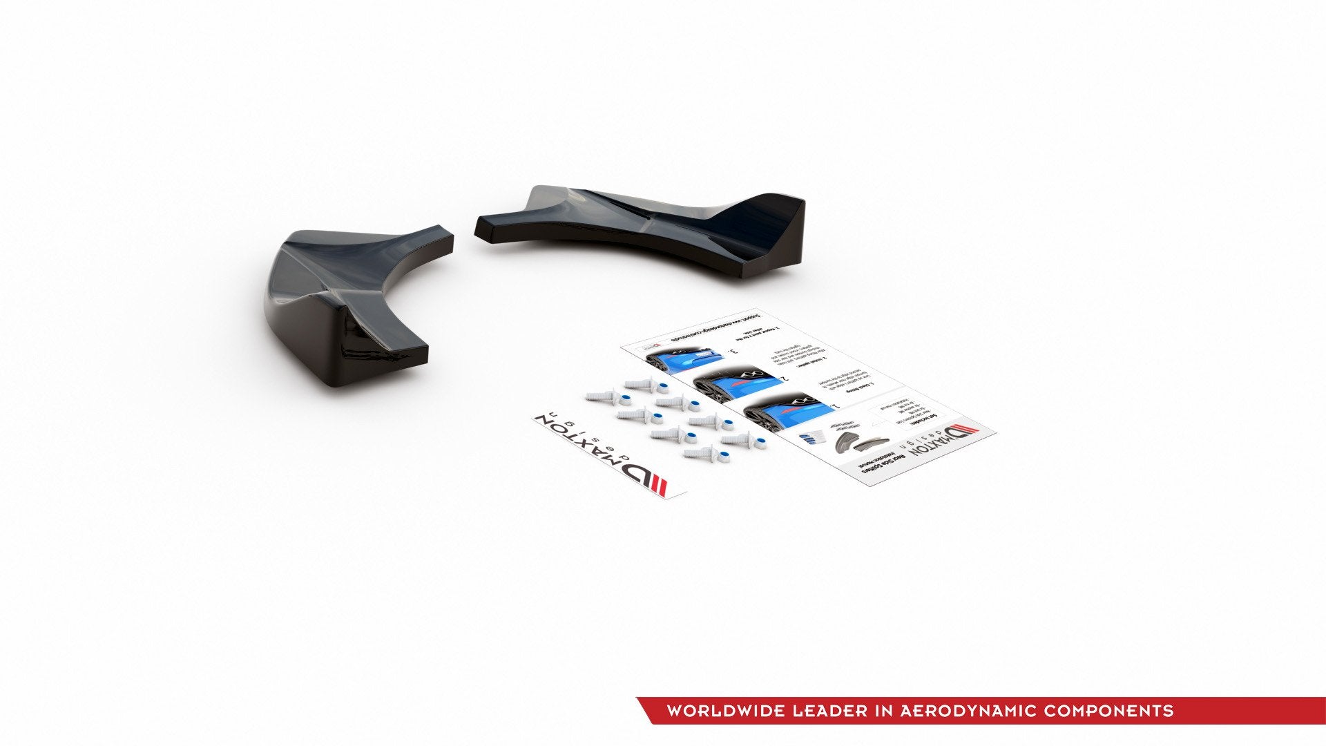 Heck Ansatz Flaps Diffusor V.2 für Ford FIesta Mk8 ST Carbon Look