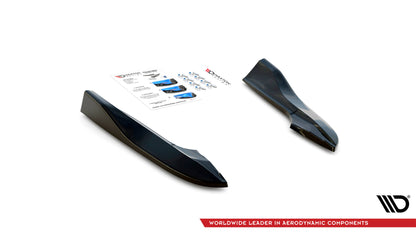 Heck Ansatz Flaps Diffusor für Dodge Challenger RT Mk3 Facelift schwarz matt