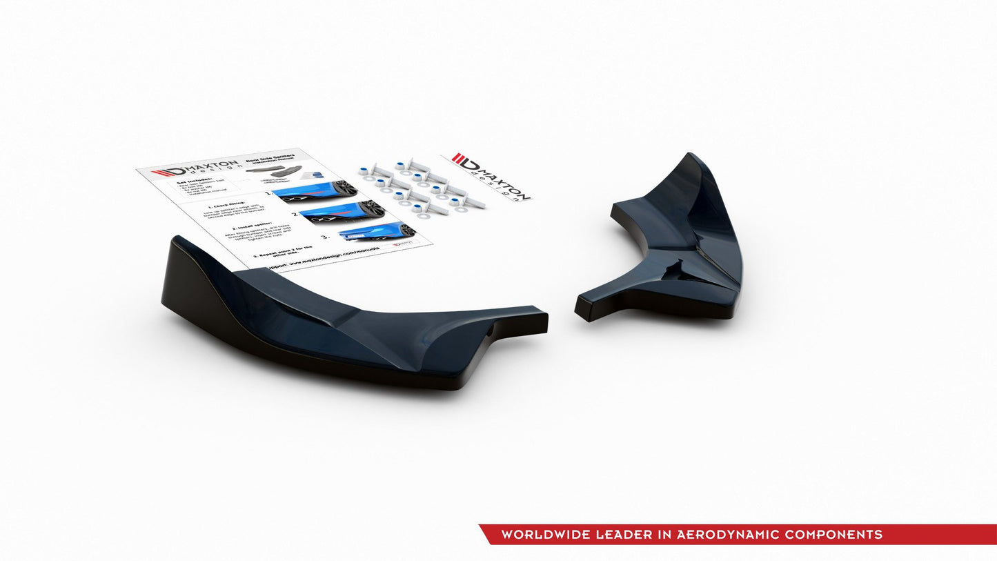 Heck Ansatz Flaps Diffusor V.2 für Ford FIesta Mk8 ST Carbon Look