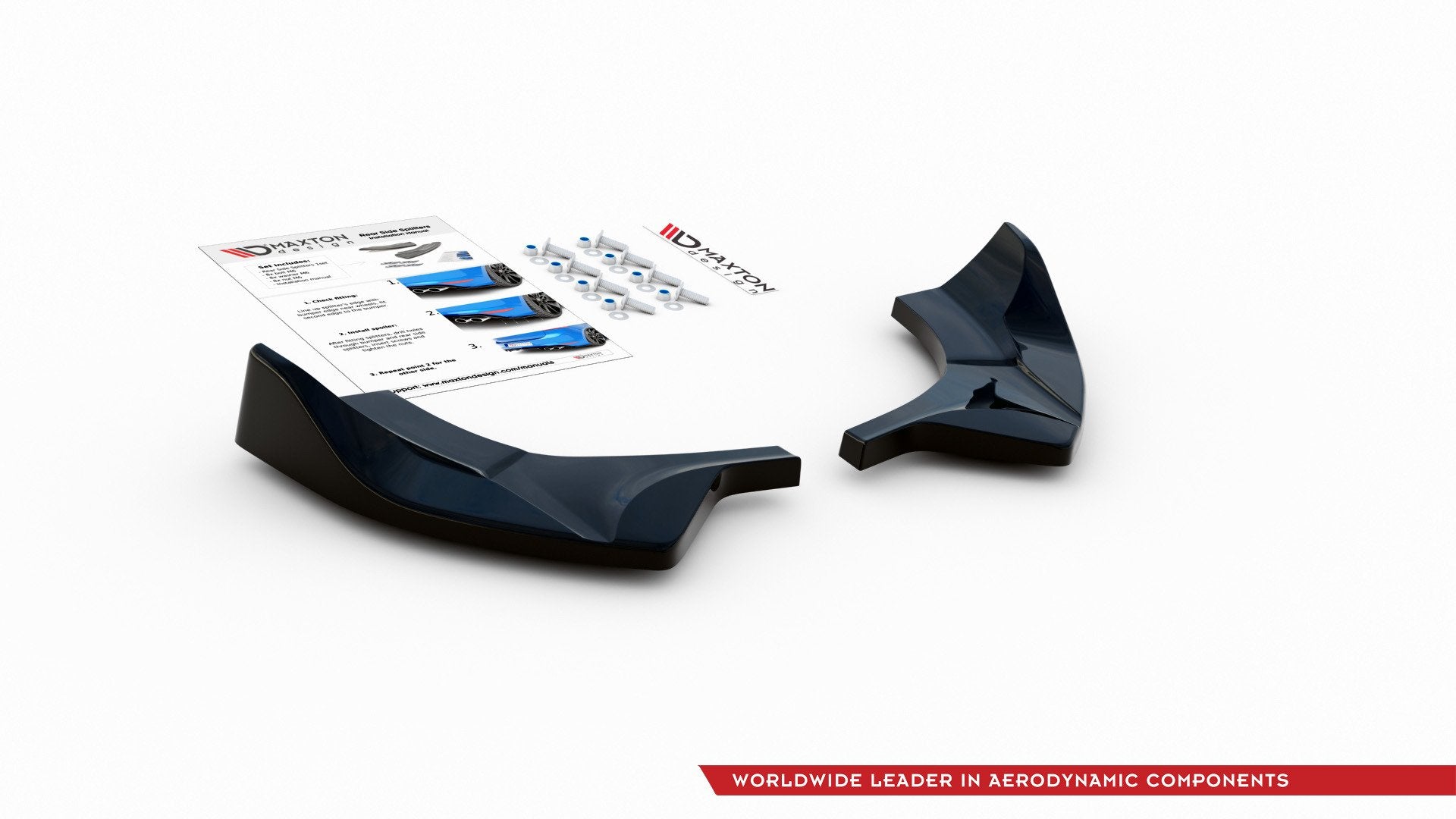 Heck Ansatz Flaps Diffusor V.2 für Ford FIesta Mk8 ST Carbon Look