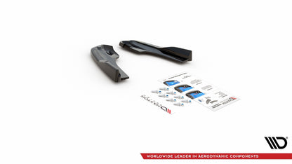 Heck Ansatz Flaps Diffusor V.3 für Ford Focus ST Mk4  schwarz Hochglanz