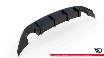 Diffusor Heck Ansatz V.3 für Hyundai I30 N Mk3 Hatchback schwarz matt