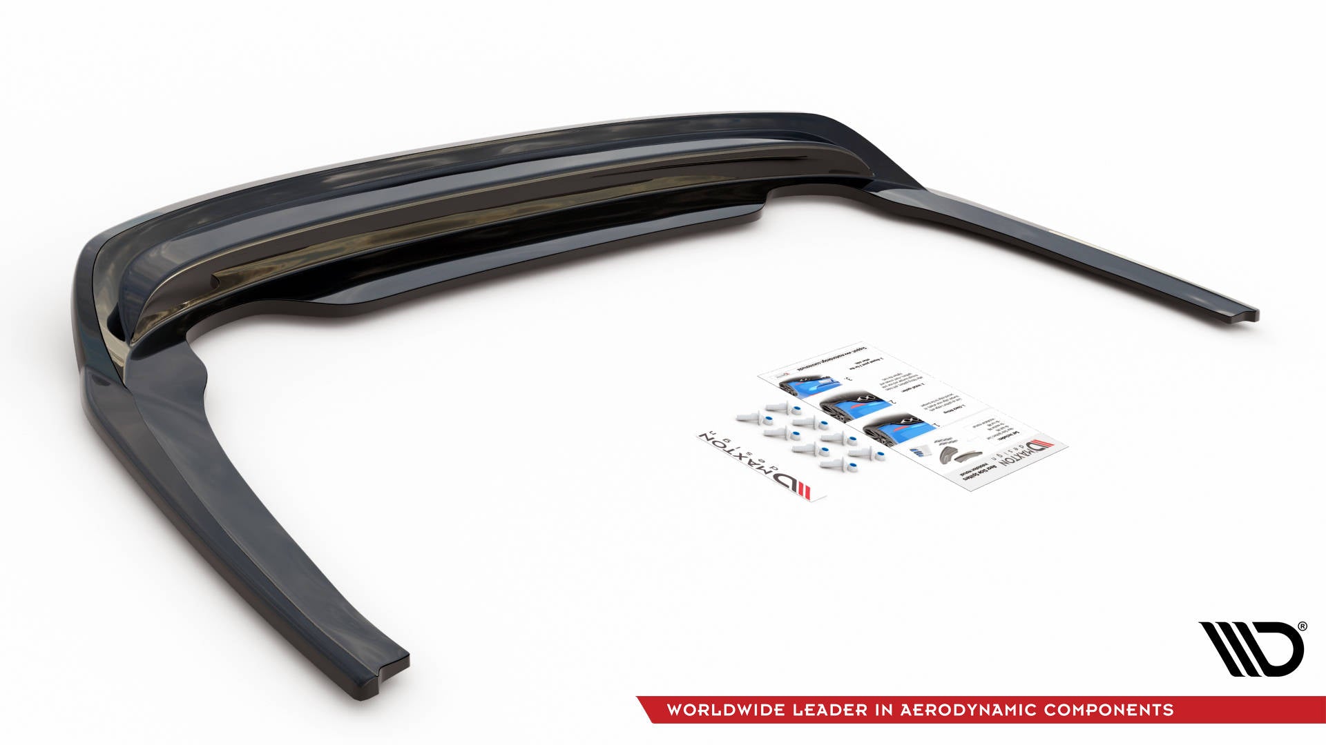 Mittlerer Diffusor Heck Ansatz DTM Look für Skoda Octavia Mk4 Carbon Look