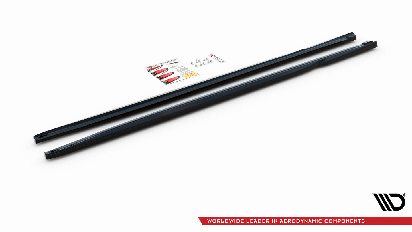 Seitenschweller Ansatz für Honda Civic Mk9 schwarz matt