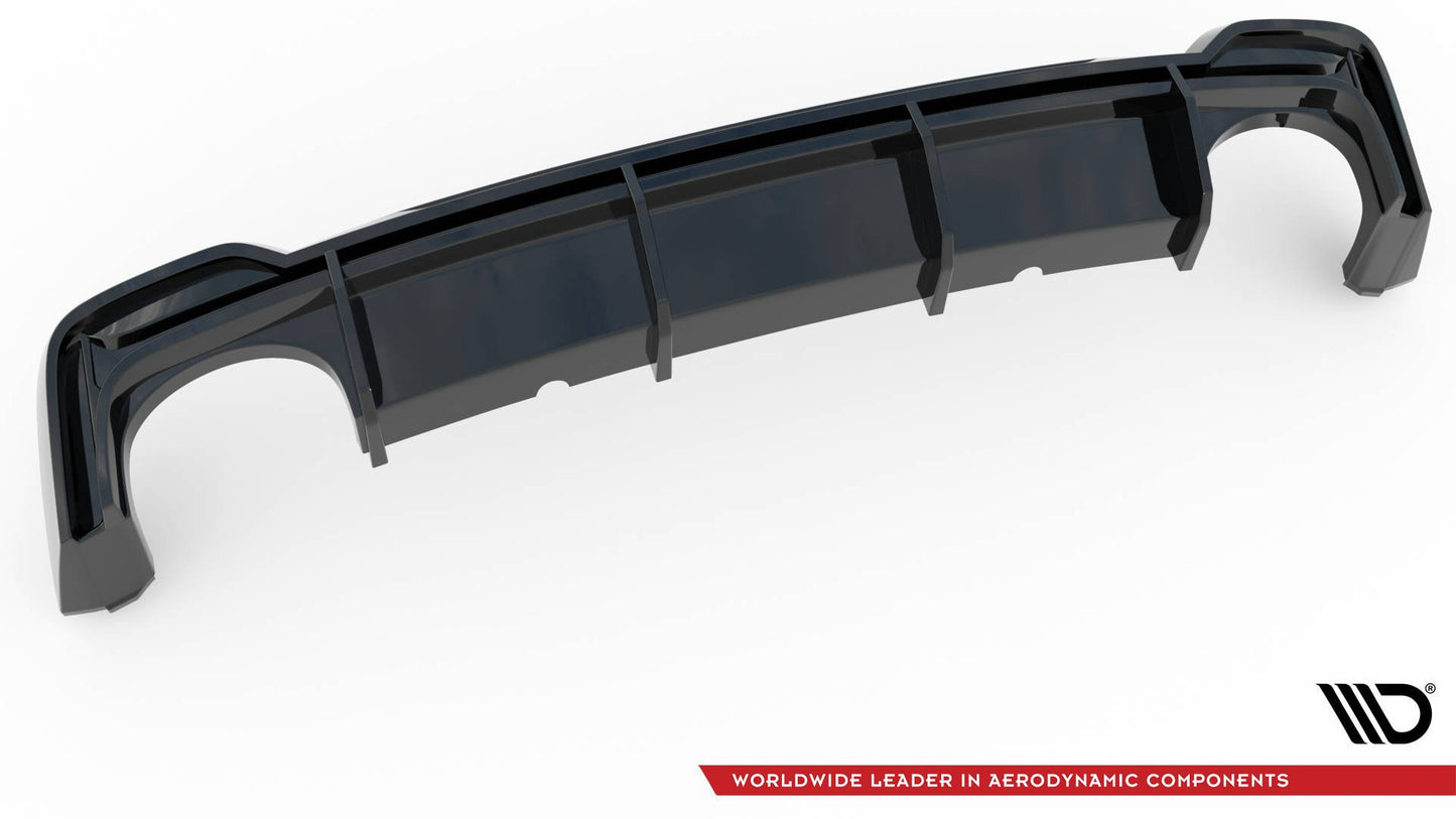 Diffusor Heck Ansatz für Audi RS6 C8 / RS7 C8 schwarz matt