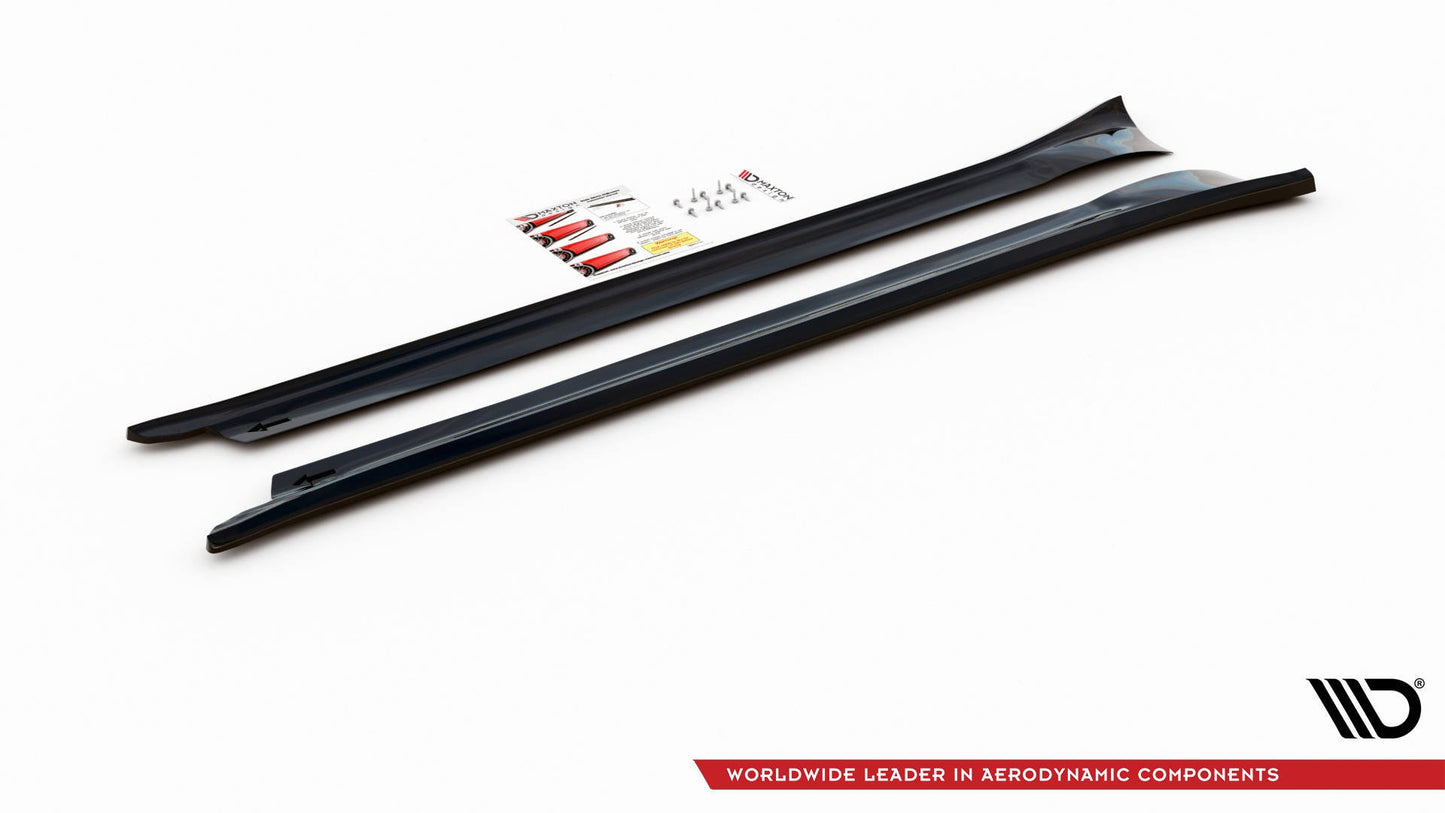 Seitenschweller Ansatz für Porsche 911 Carrera 991 schwarz matt
