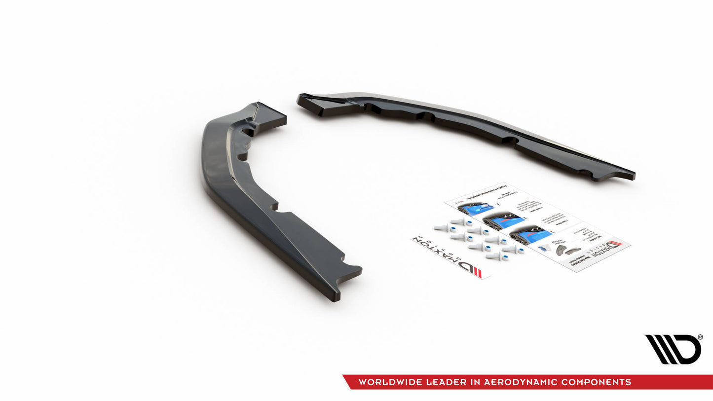 Heck Ansatz Flaps Diffusor für BMW M4 G82 schwarz matt