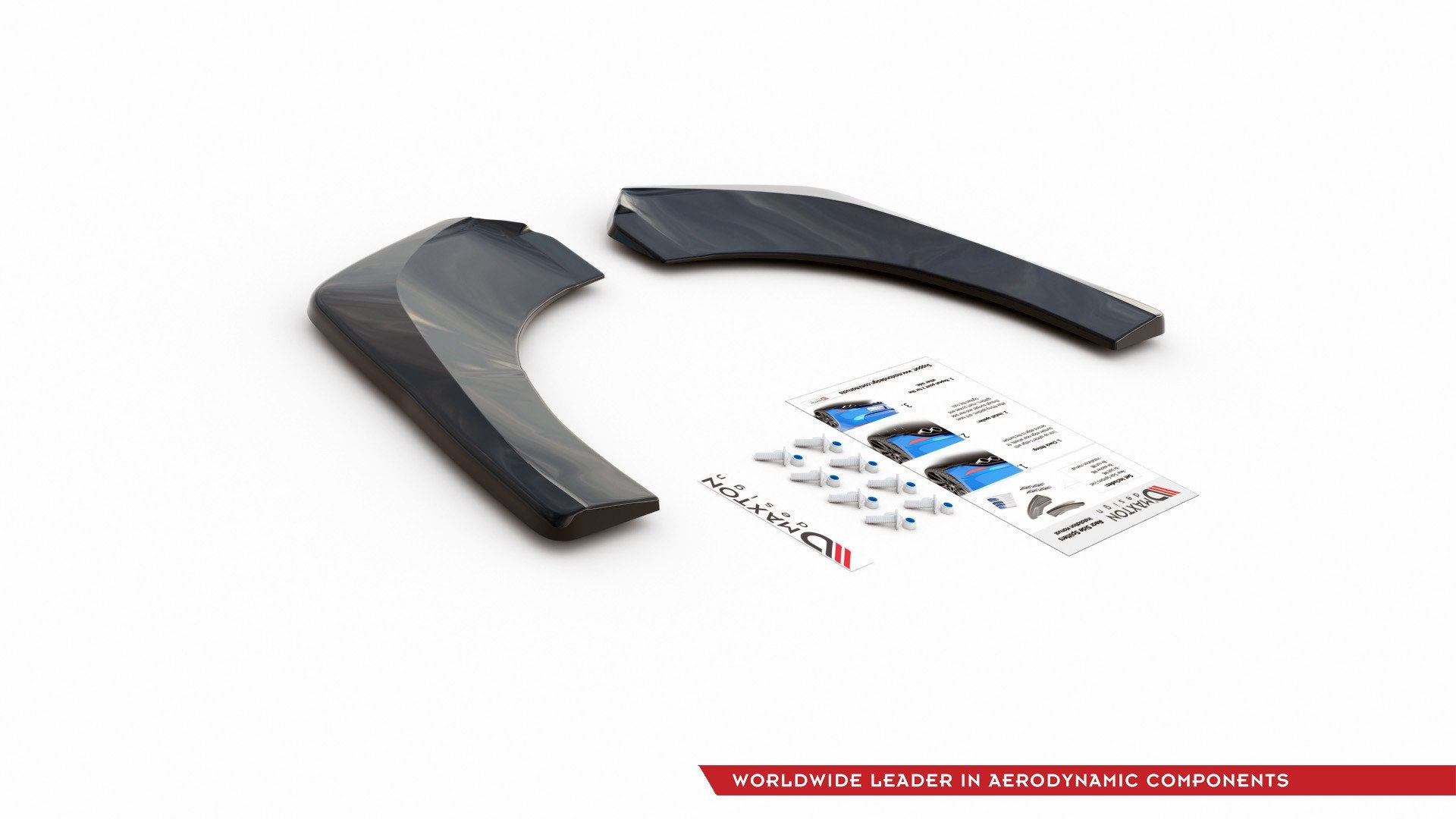 Heck Ansatz Flaps Diffusor für Skoda Kodiaq Mk1 Sportline schwarz matt