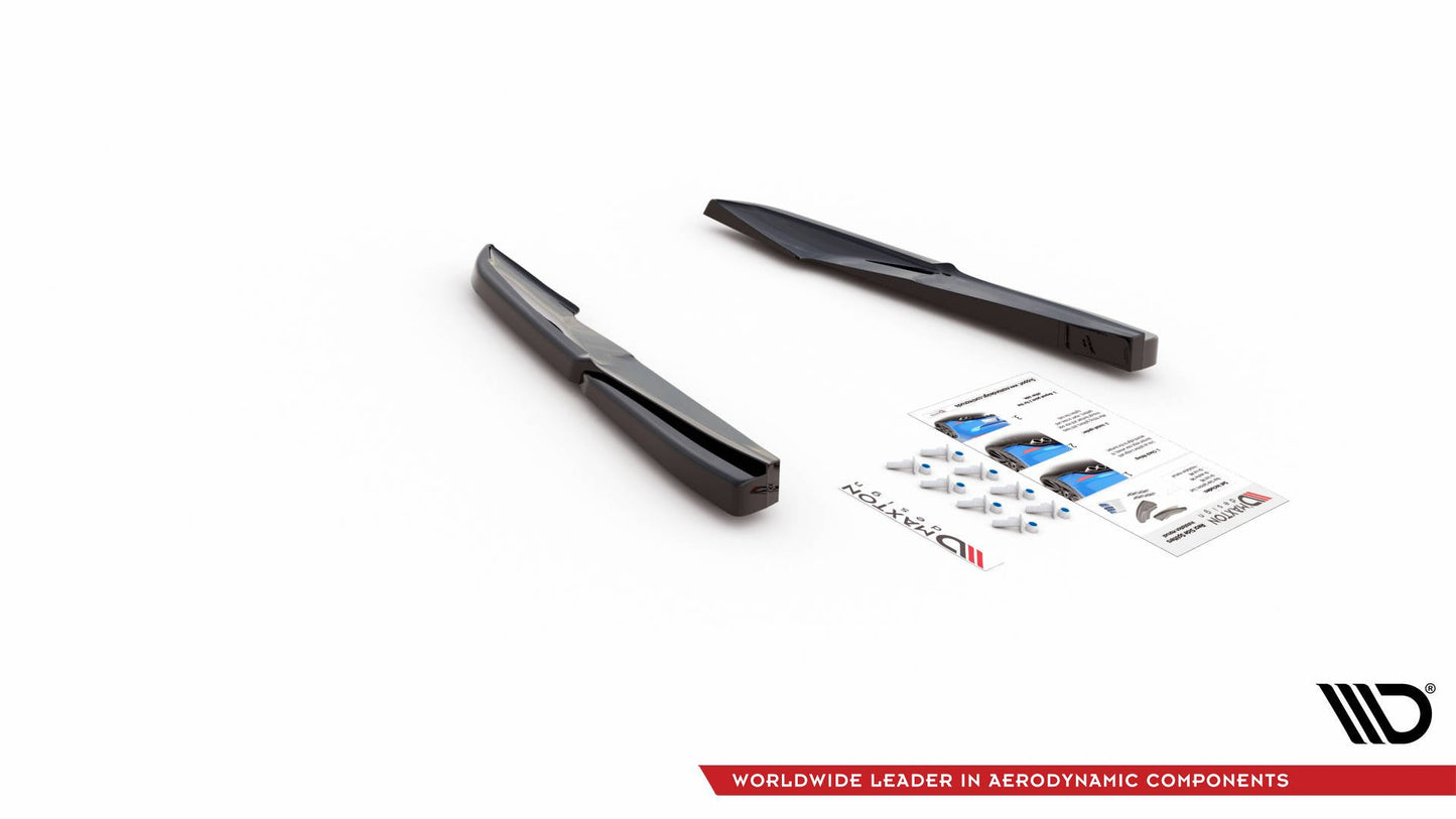 Heck Ansatz Flaps Diffusor für Audi S5 Sportback F5 Facelift schwarz matt