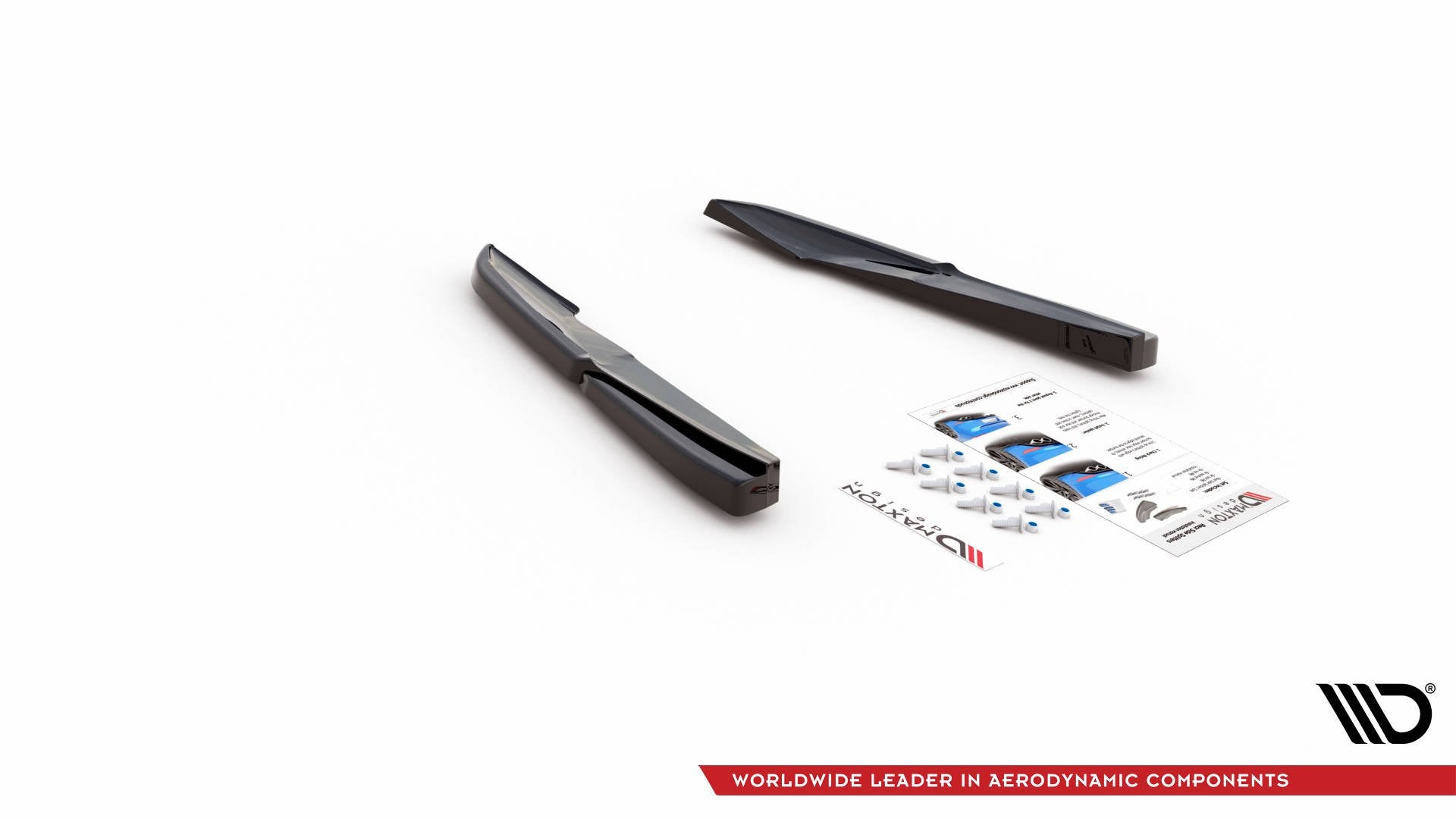 Heck Ansatz Flaps Diffusor für Audi S5 Sportback F5 Facelift schwarz matt