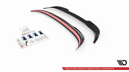 Spoiler CAP für Mitsubishi Lancer Sportback Mk8 schwarz Hochglanz