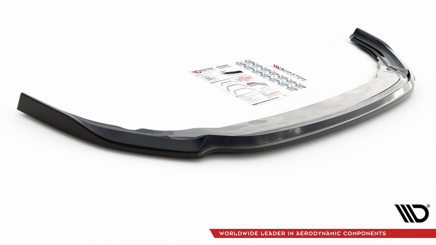 Front Ansatz V.6 für Volkswagen Golf R Mk8 schwarz Hochglanz