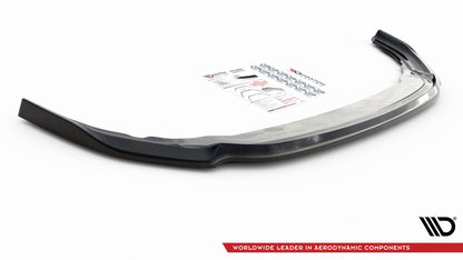 Front Ansatz V.6 für Volkswagen Golf R Mk8 schwarz Hochglanz