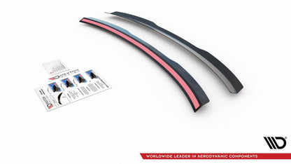 Spoiler CAP für Audi A4 / A4 S-Line B8 / B8 FL Limousine schwarz Hochglanz
